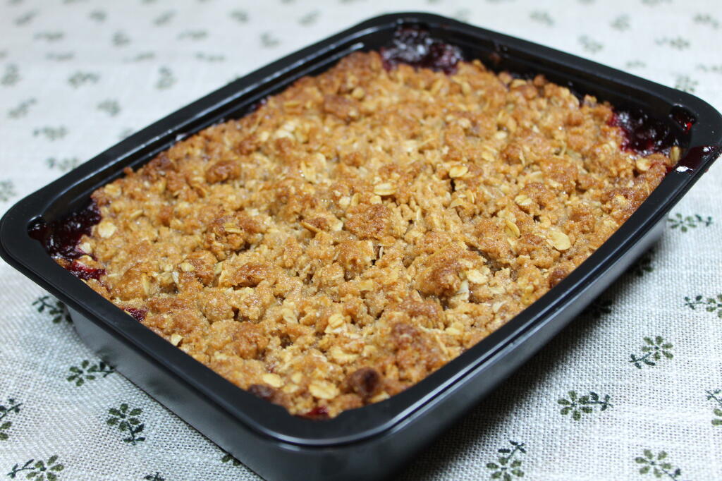 Cherry Crisp, Retail Retail, Frozen and ready for the oven