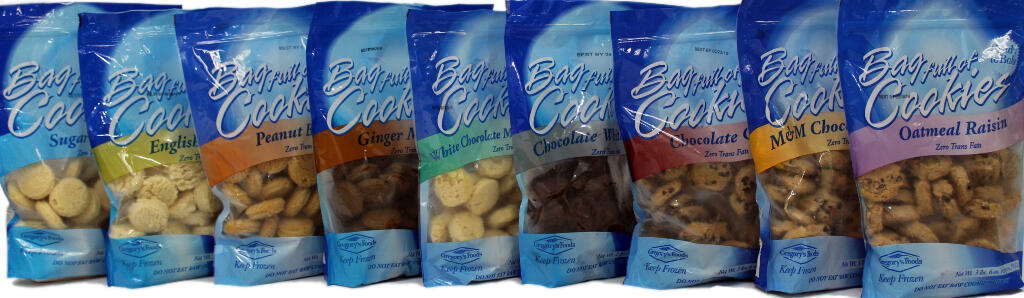 Bag of Cookies; Ready to Bake Delicious Cookies by Gregory''s Foods