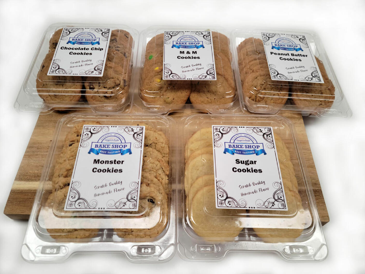 Bake Shop Cookies | retail ready | Freezer to shelf | 5 cookie flavors